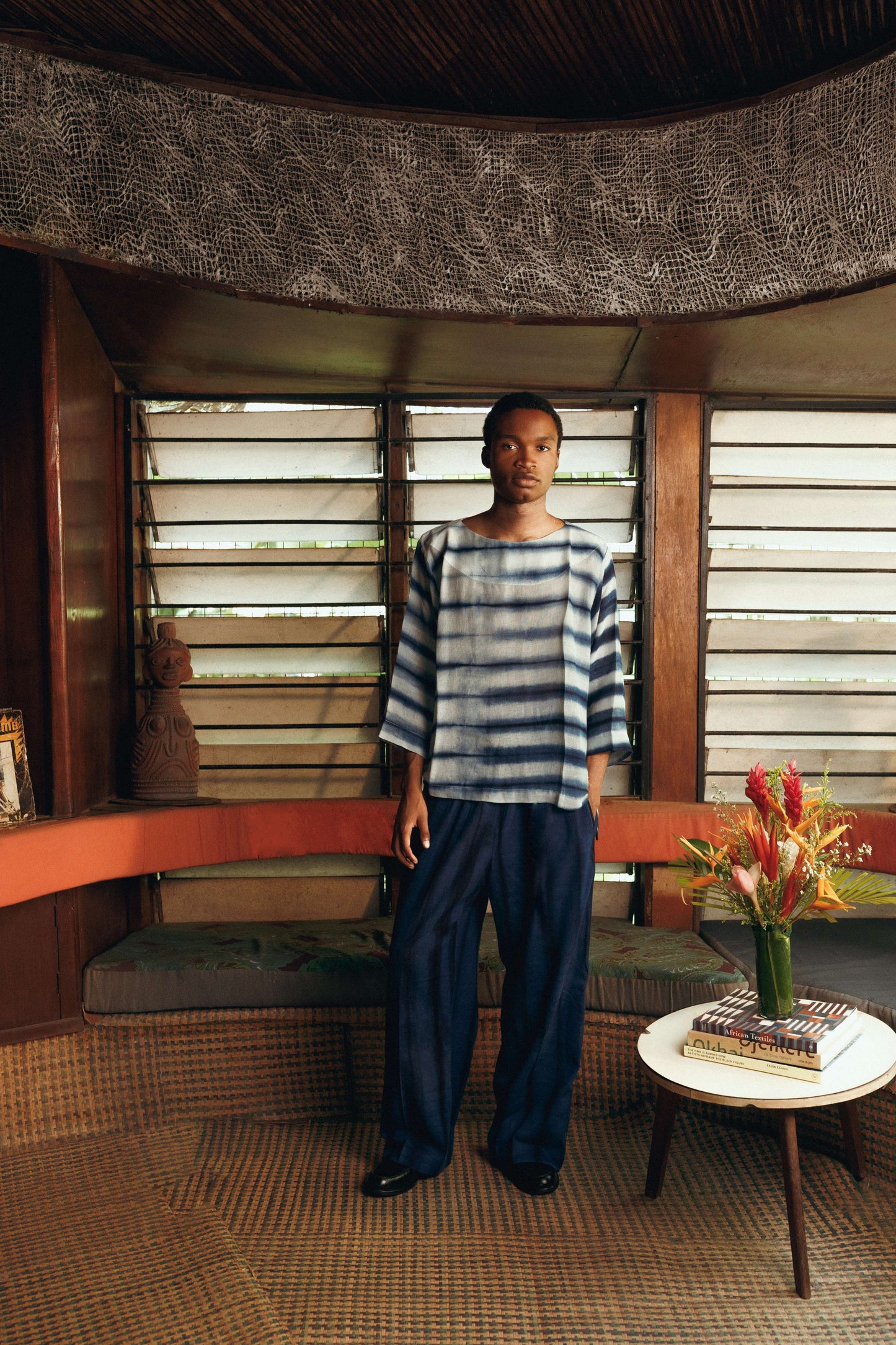 AJASA TROUSERS - BLOCK STRIPE