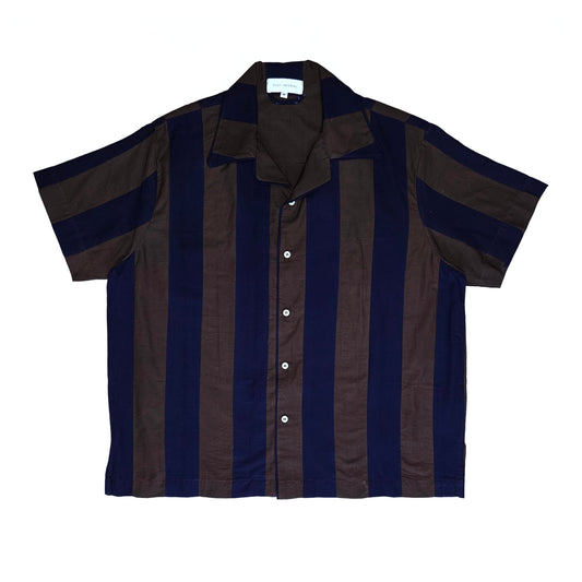 IJEBU SHORT SLEEVE PATCHWORK CAMP SHIRT