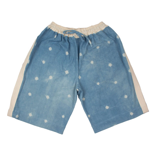 AJASA SHORTS - SKY BLUE POLKA DOT