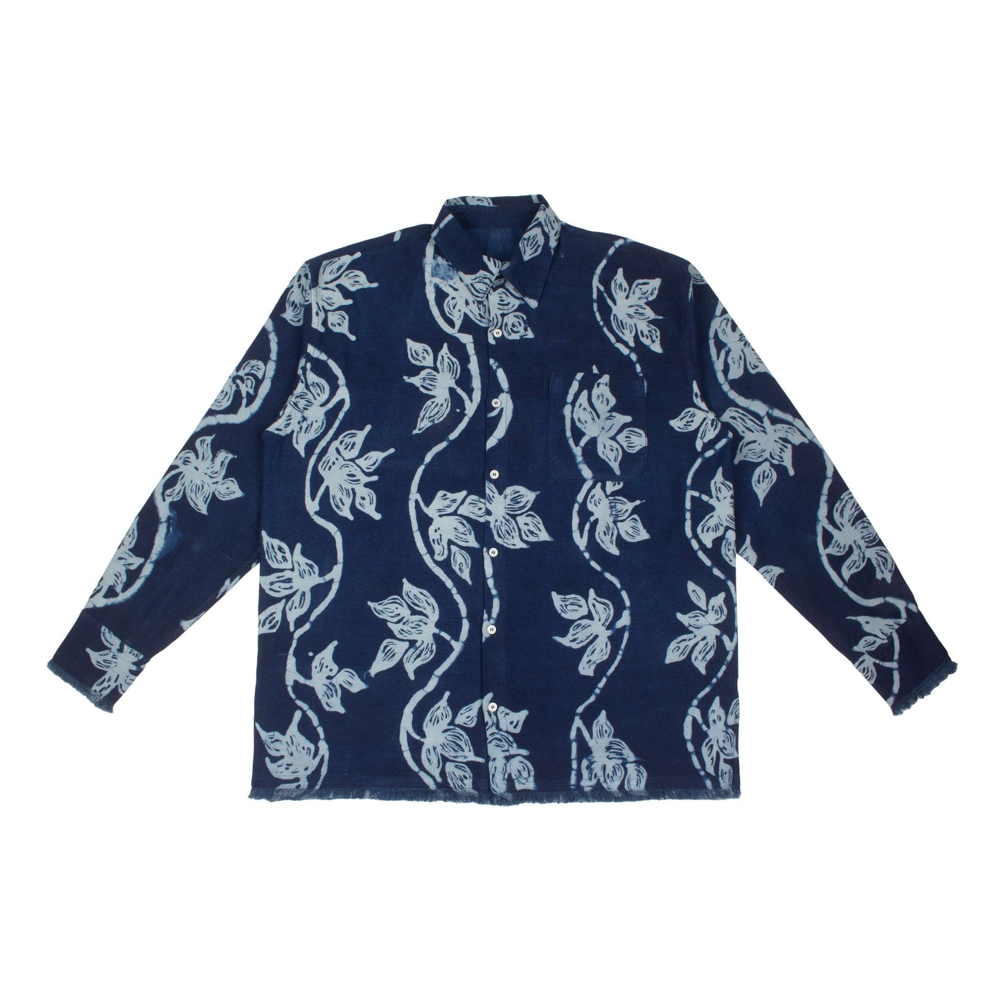 AJASA LONG SLEEVE SHIRT - GALACTIC STEM PRINT