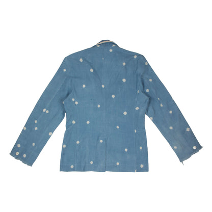 AJASA BLAZER - SKY BLUE POLKA DOT