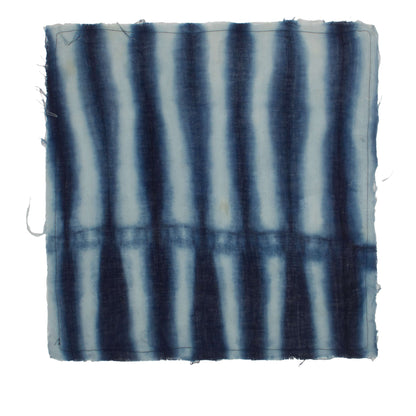 ASAJA BANDANA INDIGO-IVORY BLOCK STRIPE