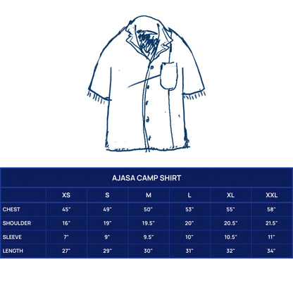 AJASA CAMP SHIRT - GALACTIC STEM PRINT