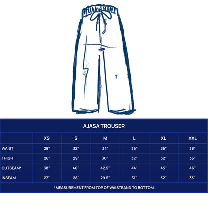 AJASA TROUSERS - GALACTIC STEM PRINT